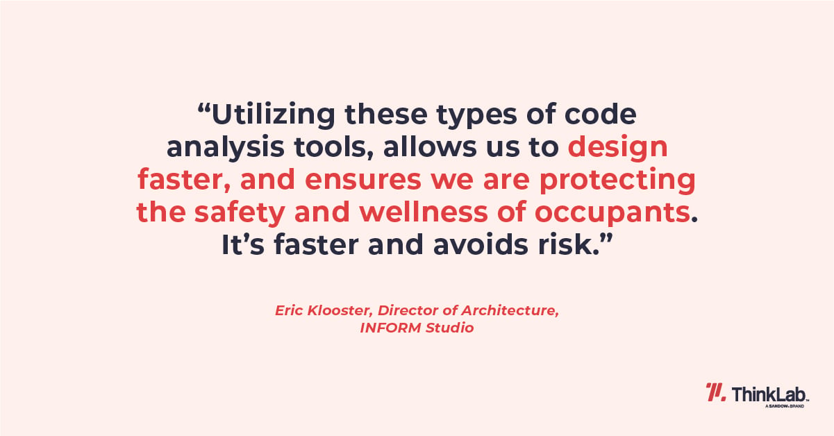 quote from Eric Klooster about using AI tools to design faster and avoid risk