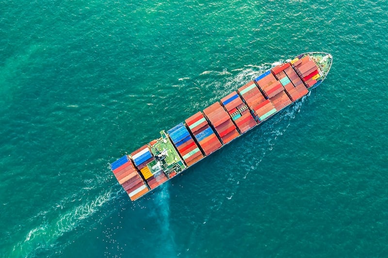 Supply Chain Cargo Ship 